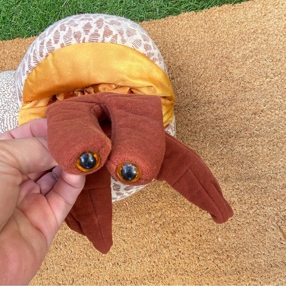 Hand puppet Hermit Crab PUPPET! Stuffed animal stuffie Watch Video. - Picture 1 of 4